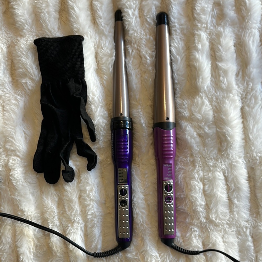 Conair Infiniti Pro Curling Wand Set - Purple and Black
